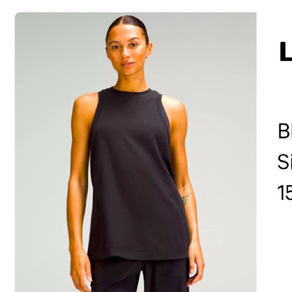 Lululemon long cotton tank